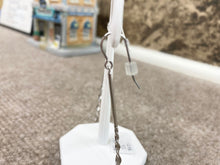 Load image into Gallery viewer, Long Silver Dangle Earrings