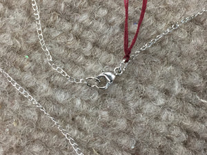 Guardian Angel Silver Heart Pendant With Chain Religious