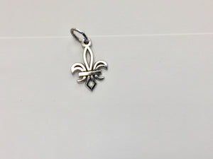 Fleur De Lis Silver Charm