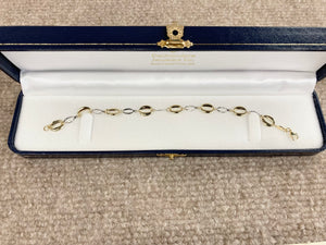 White And Yellow Gold Bracelet