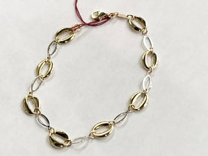 White And Yellow Gold Bracelet