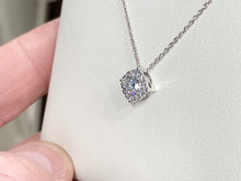 Load image into Gallery viewer, White Gold Diamond Pendant And Chain