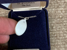Load image into Gallery viewer, Our Lady Of Lourdes Silver Pendant With Chain Religious