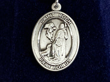Load image into Gallery viewer, Saint Roch Silver Pendant With Chain
