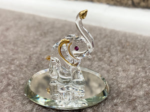 Elephant Glass Figurine