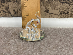 Elephant Glass Figurine