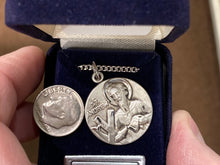 Load image into Gallery viewer, Saint Andrew Silver Pendant With 24 Inch Curb Chain Religious