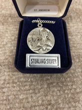 Load image into Gallery viewer, Saint Andrew Silver Pendant With 24 Inch Curb Chain Religious
