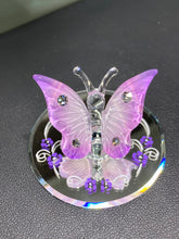 Load image into Gallery viewer, Pink Butterfly Glass Figurine