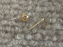 Load image into Gallery viewer, Children&#39;s Cross Earrings Gold Filled With 14 K Gold Threaded Posts