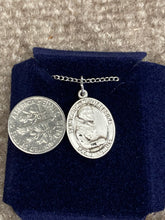 Load image into Gallery viewer, Saint Pio Of Pietrelcina Silver Pendant With Chain