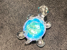 Load image into Gallery viewer, Blue Turtle Glass Figurine