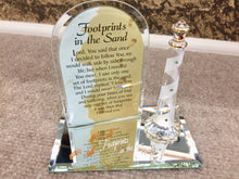 Load image into Gallery viewer, Footprints In The Sand Lighthouse Glass Figurine