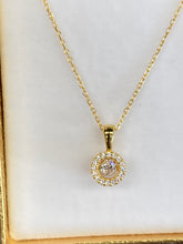 Load image into Gallery viewer, Gold Plated Swarovski Zirconia Adjustable Necklace