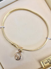 Load image into Gallery viewer, Claddagh Gold Plated Twisted Wire Bangle Bracelet