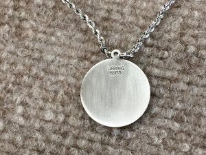 Saint Anthony Silver Pendant With 24 Inch Silver Rope Chain Religious