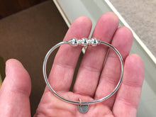 Load image into Gallery viewer, Silver Cape Cod Triple Bead Bracelet