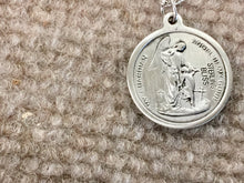 Load image into Gallery viewer, Saint Michael Silver Pendant And Chain