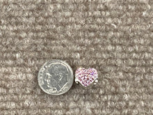 Load image into Gallery viewer, Pink Crystal Heart Nurse Bead
