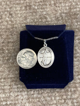 Load image into Gallery viewer, Saint Sebastian Volleyball Silver Pendant With Chain