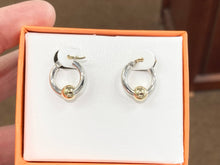 Load image into Gallery viewer, Cape Cod Gold And Silver Hoop Earrings