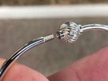 Load image into Gallery viewer, Cape Cod Silver Bracelet With Swirl Bead