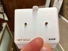 Load image into Gallery viewer, 14K Gold Smokey Quartz Earrings