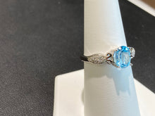 Load image into Gallery viewer, Blue Topaz Silver Ring