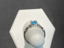 Load image into Gallery viewer, Blue Topaz Silver Ring