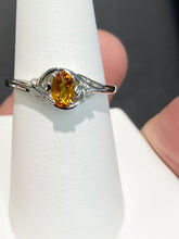 Load image into Gallery viewer, Citrine Silver Ring