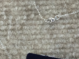 Saint Cecilia Silver Pendant With 18 Inch Silver Chain Religious