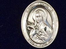 Charger l'image dans la galerie, Saint Theresa Sterling Silver Medal With 18 Inch Chain Religious