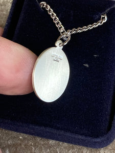 Saint Teresa Of Avila Silver Pendant With Chain Religious