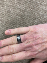 Load image into Gallery viewer, Tantalum With Black Zirconium Wedding Ring