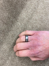 Load image into Gallery viewer, Tantalum With Black Zirconium Wedding Ring