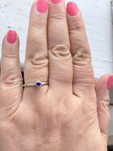 Load image into Gallery viewer, Sapphire Silver Ring