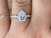 Load image into Gallery viewer, Pear Shaped Diamond Engagement  Ring