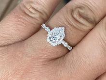 Load image into Gallery viewer, Pear Shaped Diamond Engagement  Ring