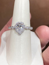 Load image into Gallery viewer, Pear Shaped Diamond Engagement  Ring