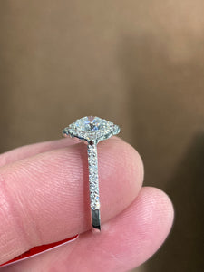 Lab Created One Carat  Diamond Engagement Ring