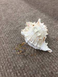 Hermit Crab Glass Figurine
