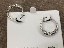 Load image into Gallery viewer, Sterling Silver Hoop Earrings