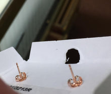 Load image into Gallery viewer, Rose Gold Button Stud Earrings