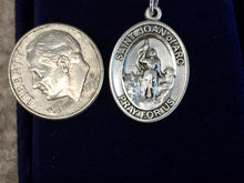Charger l'image dans la galerie, Saint Joan Of Arc Silver Medal And 18 Inch Silver Chain Religious