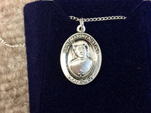 Load image into Gallery viewer, St Maria Faustina Silver Pendant With 18 Inch Chain Religious