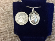 Load image into Gallery viewer, St Maria Faustina Silver Pendant With 18 Inch Chain Religious