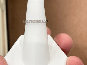 14 K White Gold Diamond Band/Ring 0.20  Carats