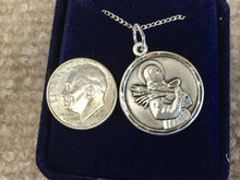 Load image into Gallery viewer, Saint Lucy Silver Pendant With Chain
