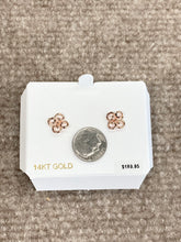 Load image into Gallery viewer, Rose Gold Knot Stud Earrings