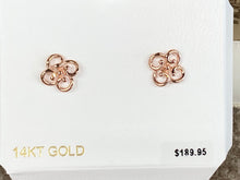 Load image into Gallery viewer, Rose Gold Knot Stud Earrings